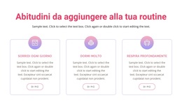 Abitudini Da Aggiungere Alla Tua Routine - Modello WordPress