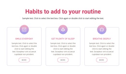 Habits To Add To Your Routine - Joomla Template Free Responsive