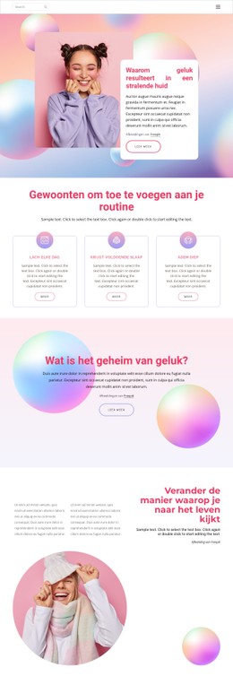 Hoe Geluk De Gezondheid Beïnvloedt Sjabloon Voor Bestemmingspagina'S