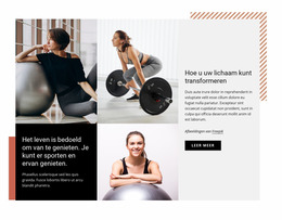 Ga Regelmatig Naar De Sportschool - Creatieve Multifunctionele Joomla-Sjabloon