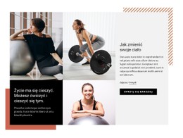Szablon Witryny Zacznij Regularnie Chodzić Na Siłownię