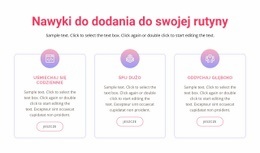 Nawyki Do Dodania Do Swojej Rutyny - Piękny Jednostronicowy Szablon