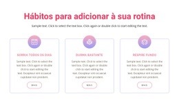 Hábitos Para Adicionar À Sua Rotina - HTML Website Maker