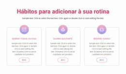 Web Design Gratuito Para Hábitos Para Adicionar À Sua Rotina