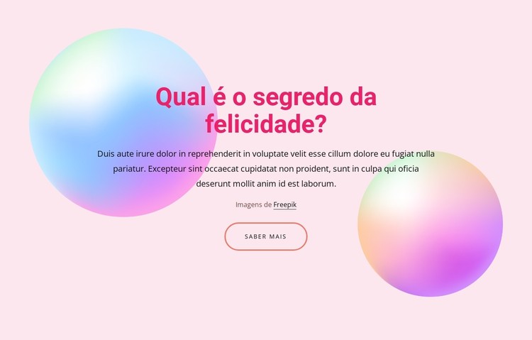 Segredos da felicidade Template CSS