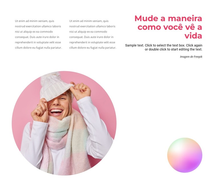 Pessoas felizes são lindas Template CSS