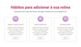 Hábitos Para Adicionar À Sua Rotina - Modelo De Site