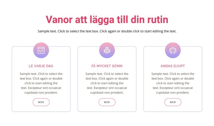 Vanor att lägga till din rutin CSS -mall