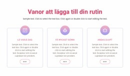 Gratis Webbdesign För Vanor Att Lägga Till Din Rutin