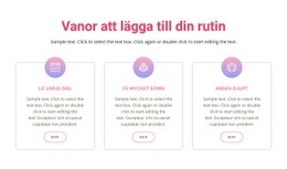 Vanor Att Lägga Till Din Rutin - Webbplatsmall