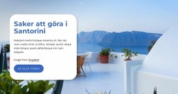 HTML-Webbplats För Paketresor Till Santorini