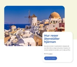 Santorini Reseguide - Vacker Färgsamlingsmall