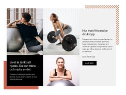 Börja Gå På Gymmet Regelbundet - Vackert WordPress-Tema