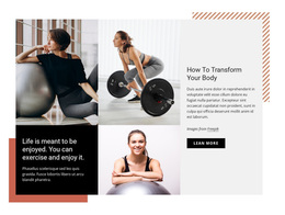 Start To Attend The Gym Regularly - Website Design