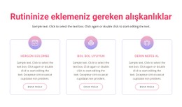 Rutininize Eklemeniz Gereken Alışkanlıklar Tasarım Şablonu