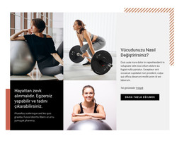 Spor Salonuna Düzenli Olarak Katılmaya Başlayın - HTML Web Sayfası Şablonu