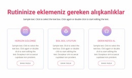 Rutininize Eklemeniz Gereken Alışkanlıklar - HTML Website Maker