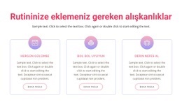 Rutininize Eklemeniz Gereken Alışkanlıklar - Çoklu Düzen