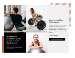 Spor Salonuna Düzenli Olarak Katılmaya Başlayın - Kullanıma Hazır HTML5 Şablonu