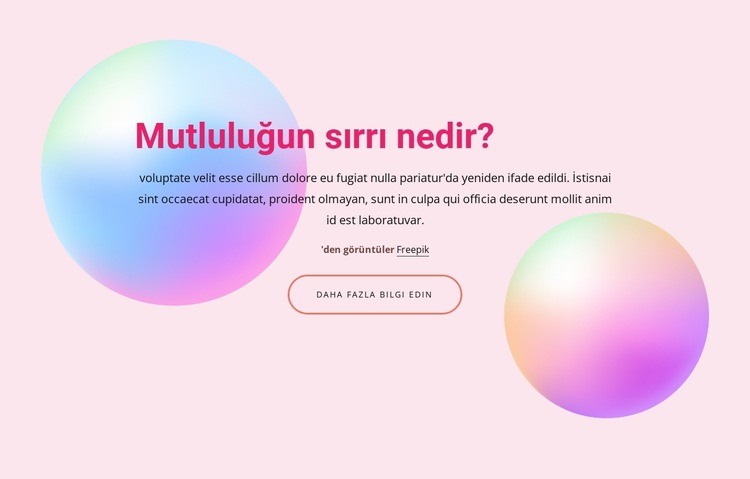 mutluluğun sırları HTML5 Şablonu