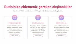 Rutininize Eklemeniz Gereken Alışkanlıklar - Joomla Şablonu Ücretsiz Duyarlı