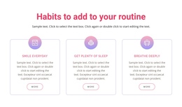 Habits To Add To Your Routine - Professional Web Tool