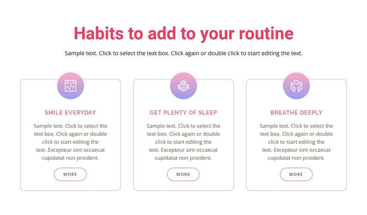 Habits to add to your  routine Website Builder Software