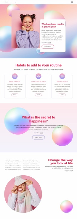 How Happiness Affects Health Homepage Design