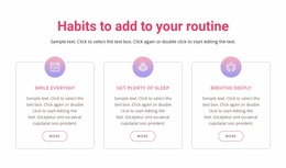 Best Landing Page Design For Habits To Add To Your Routine