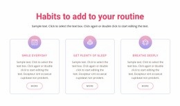 Habits To Add To Your Routine