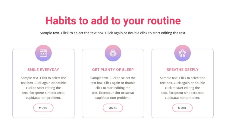Habits to add to your  routine WordPress Theme