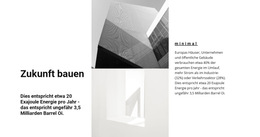 Avantgardistische Formen – Fertiges Website-Design