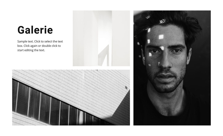 Neue Galerie Website-Vorlage