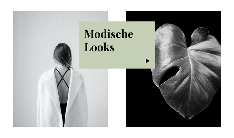 Modische Looks Landing Page