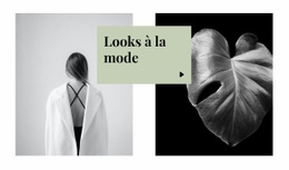 Looks À La Mode Un Modèle De Page