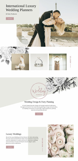 Planners Of Luxury Wedding - HTML Page Generator