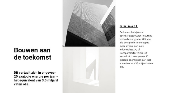 Avant-garde vormen Website ontwerp