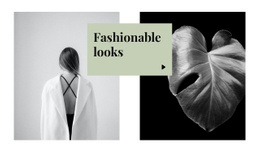 Fashionable Looks - Homepage Design
