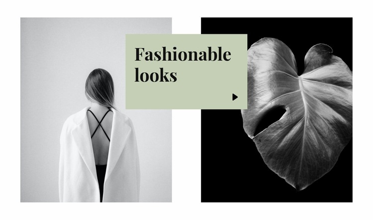 Fashionable looks Web Page Design