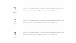 Tři Textové Bloky – Responzivní HTML5 Šablona