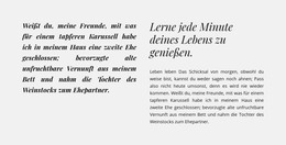 Überschriften Und Text In Zwei Spalten - Premium-Element-Vorlage