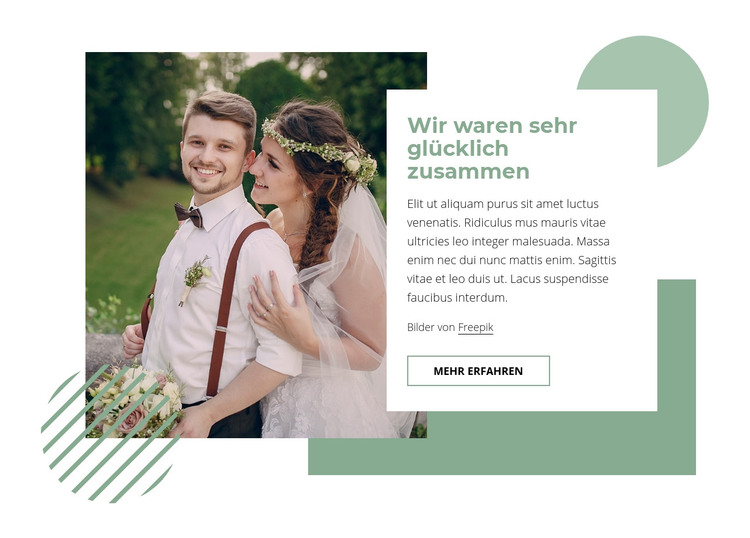 Wie man eine glückliche Ehe hat HTML-Vorlage