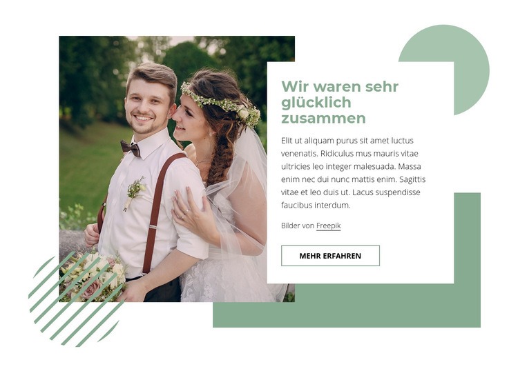 Wie man eine glückliche Ehe hat Website Builder-Vorlagen