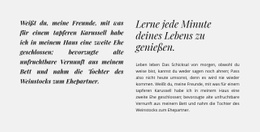 Überschriften Und Text In Zwei Spalten - Ultimatives Website-Design