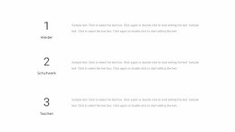 Drei Textblöcke - Zielseite Für Jedes Gerät