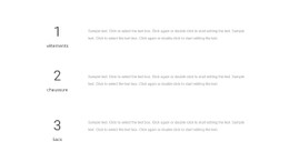Trois Blocs De Texte Modèle De Mise En Page CSS