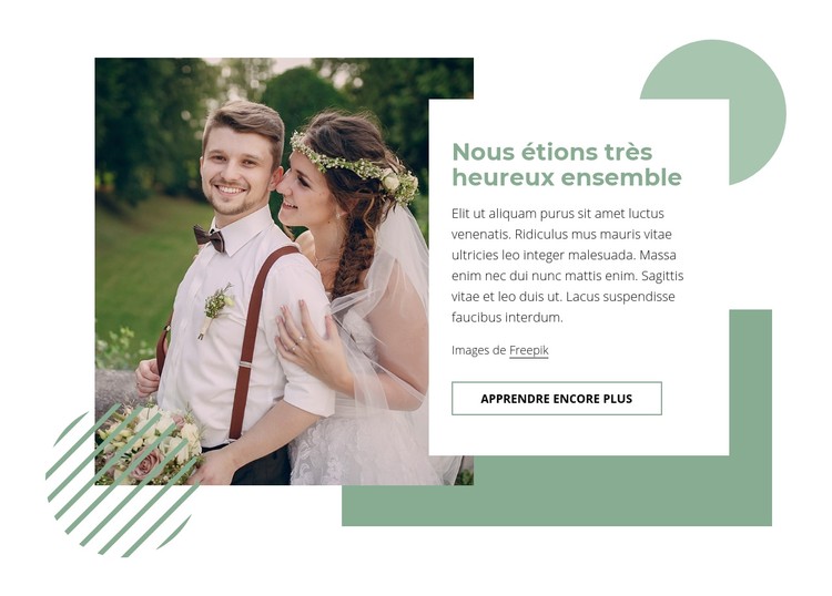 Comment avoir un mariage heureux Modèle CSS