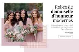 Robes De Demoiselle D'Honneur Modernes - Modèle De Page HTML