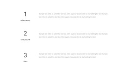 Trois Blocs De Texte - Modèle HTML5 Réactif