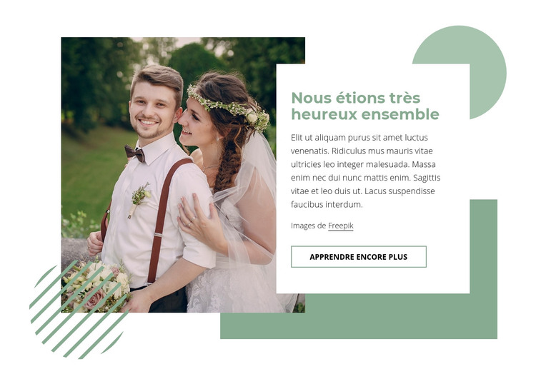 Comment avoir un mariage heureux Modèle HTML